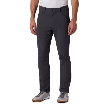 Columbia Outdoor Elements Stretch, Pantalones Grises Oscuro Para Hombre | 892675-AHK